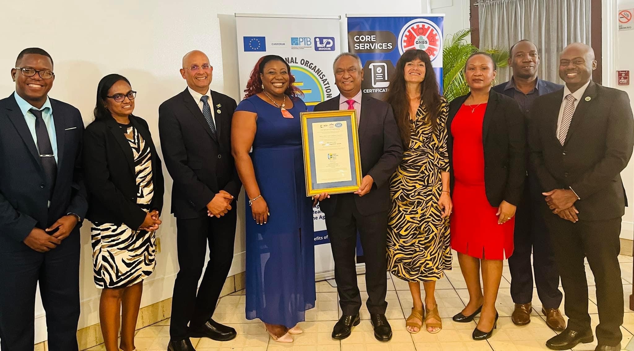 Guyana Company Gains ISO 90012015 Certification CROSQ