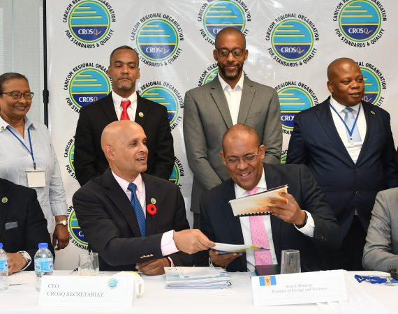 Barbados’ Business Development Minister Praises CROSQ’s Work